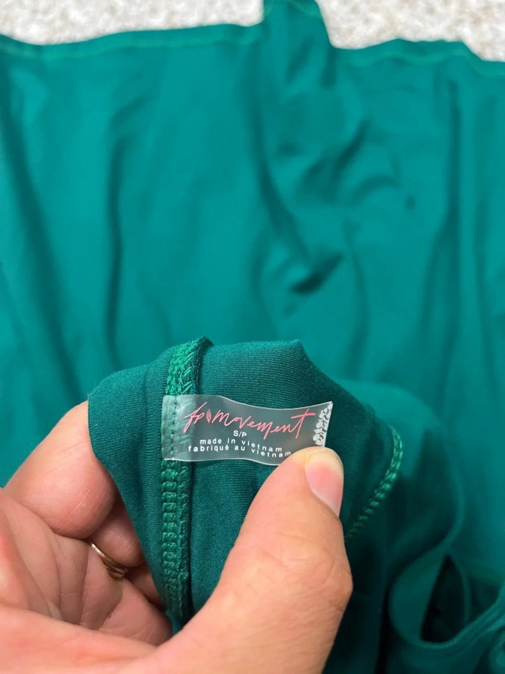 Free People Heritage Green Backless Tank Dress with shorts and pockets - Picture 4 of 7